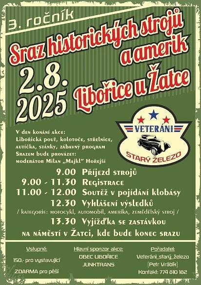 3.ročník Sraz historických strojů a amerik v Libořicích u Žatce