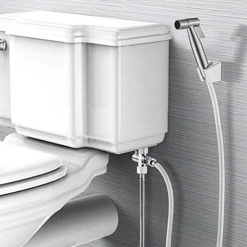 Ruční sprcha s hadicí Držák sprchy Toaleta WC Bidet Pračka Psí sprcha pro domácí zvířata, koupelna nebo toaleta pro ženské prádlo, dětské pleny