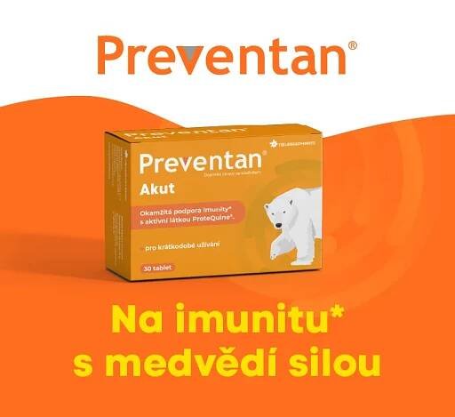 Preventan Akut. Na imunitu s medvědí silou.