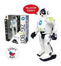 Robot Zigybot Zigy druhá generace s funkcí rozpoznání hlasu a funkcí času