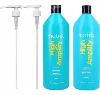 Matrix High Amplify sada tenkých vlasů šampon kondicionér 1 l + 2 pumpičky