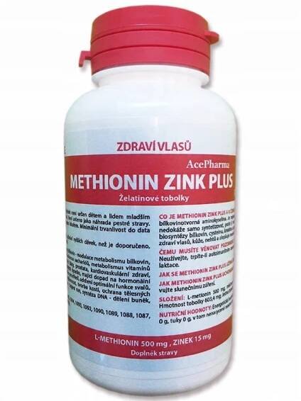 AcePharma Methionin zink PLUS 500/15mg