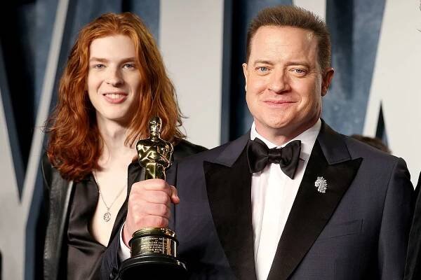 Brendan Fraser, Oscar winner and cool dad, supports musician son at Whisky a Go Go show