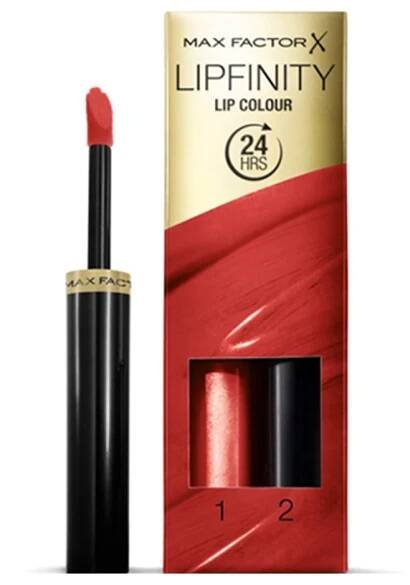 Max Factor dlouhotrvající rtěnka s balzámem - Lipfinity 2-Step Long Lasting Lipstick - 120 Hot