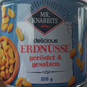 Delicious Erdnüsse geröstet & gesalzen Mr. Knabbits