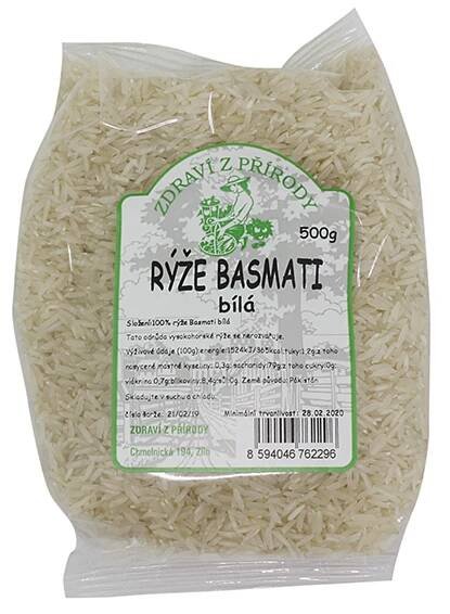 Zdraví z přírody Rýže basmati bílá 500g
