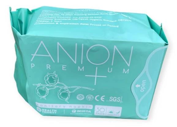ANIONOVÉ HYGIENICKÉ VLOŽKY intímne