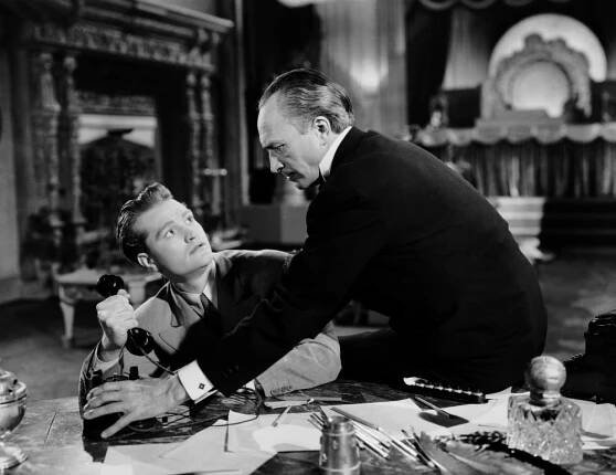 WHISTLING IN THE DARK, from left: Red Skelton, Conrad Veidt, 1941