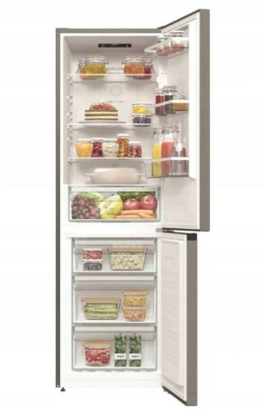 Chladnička NO FROST Gorenje NRK61CS2XL4 185cm inox C 204/96l invertor Dominantná farba strieborná/sivá
