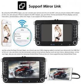 Autorádio Android Multimediální video přehrávač pro VW POLO GOLF 5 6 Plus PASSAT B6 JETTA TIGUAN TOURAN SHARAN SCIROCCO CADDY Seat Carplay Audio Stereo GPS