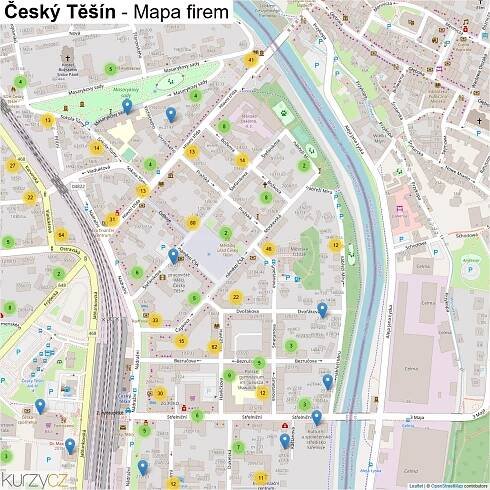 Český Těšín - mapy | Kurzy.cz