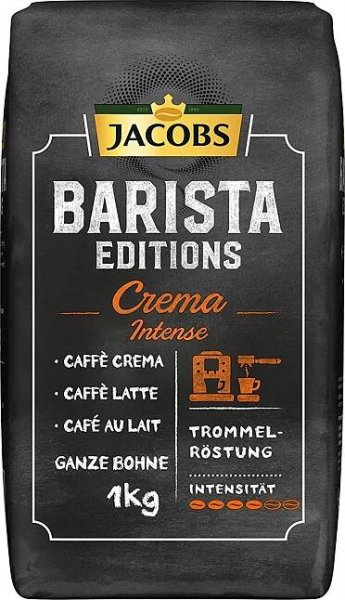 Jacobs Barista Crema Intense zrnková 1 kg od 348 Kč