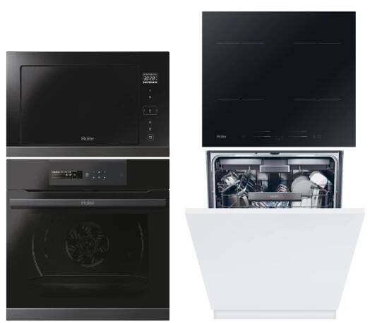 Set Haier HWO60SM5B9BH + HOR38G5FT + HAIPSJ64MC + 6B0S3FSB