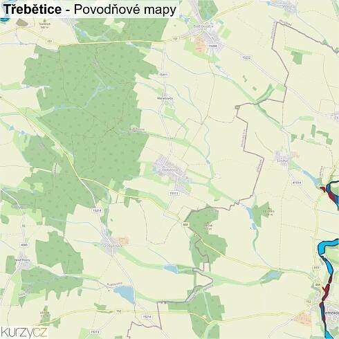 Třebětice - mapy | Kurzy.cz