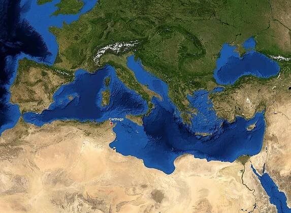 File:Mediterranian Sea Carthago location.JPG