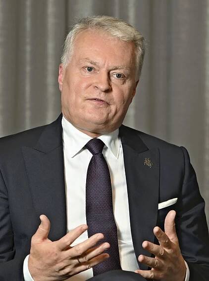 Lithuanian President: More Defense Spending Needed; Nauseda Stresses Need for Greater Cooperation - The Japan News