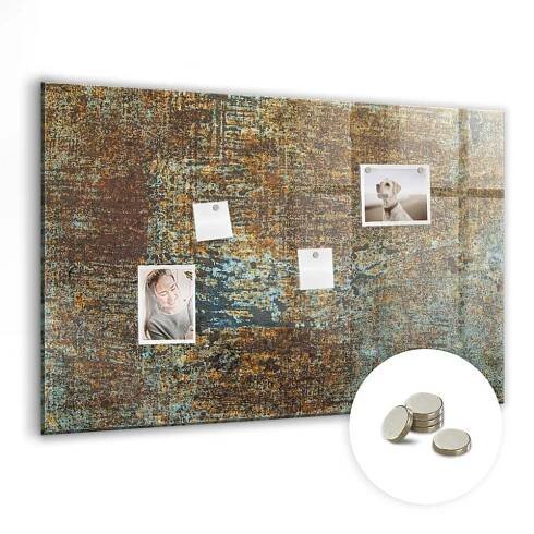 Foto magnetická tabule s potiskem jako dárek 90x60 cm Zrezavělý plech