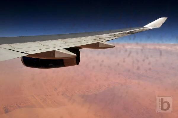 Sahara, Libyjská poušť, let JNB-LHR
