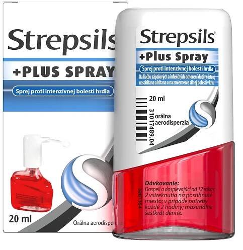 Strepsils PLUS SPRAY 1×20 ml, liek
