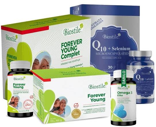 Forever Young Complet + BMT® Q10 + Selenium MICROENCAPSULATED + Omega 3 (GRATIS)