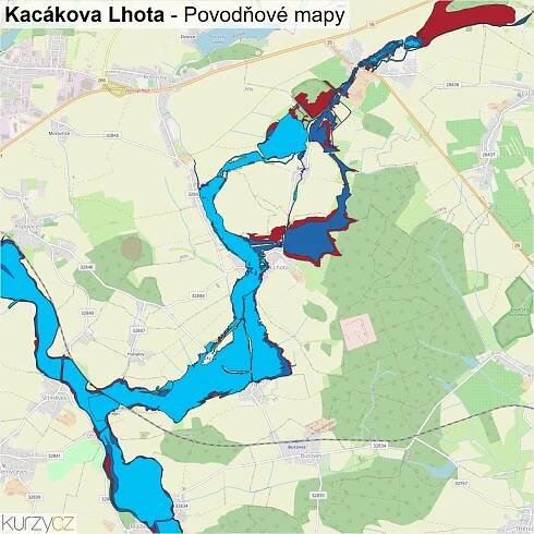 Kacákova Lhota - mapy | Kurzy.cz