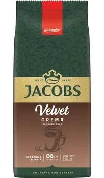 Káva Jacobs Velvet Crema zrnková káva 1kg