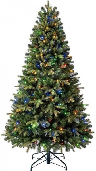 VLC Umělý vánoční stromeček Nyland XL jedle zelená, 300x LED, pr. 104 x 180 cm