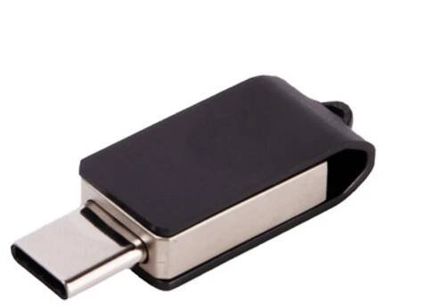 Mini USB flash disk GARBER OTG - duální USB 3.0 Type-C černá