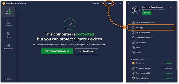 Jak spravovat vyskakovací oznámení v aplikacích Avastu | Avast