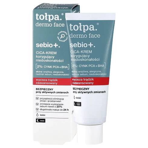 Tołpa - Dermo Face Sebio+ - Cica krém proti nedokonalostem - 40 ml | E Shop Cosibella