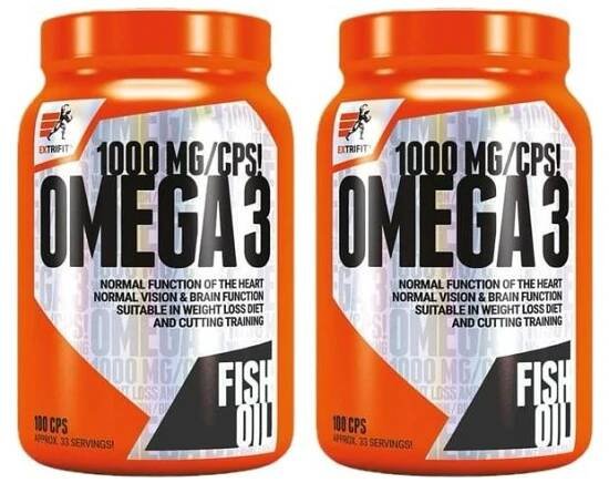 AKCE 1+1 Extrifit Omega 3 Triglyceride 100 cps