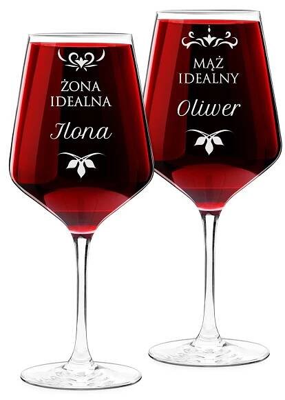 Sklenice Na Víno S Gravírováním - Nízká cena na Allegro