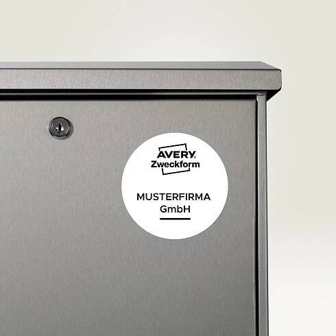 Avery-Zweckform L4716REV-20 Fóliové etikety Ø 30 mm fólie bílá 960 ks přemístitelné barevná laserová tiskárna, laserová 