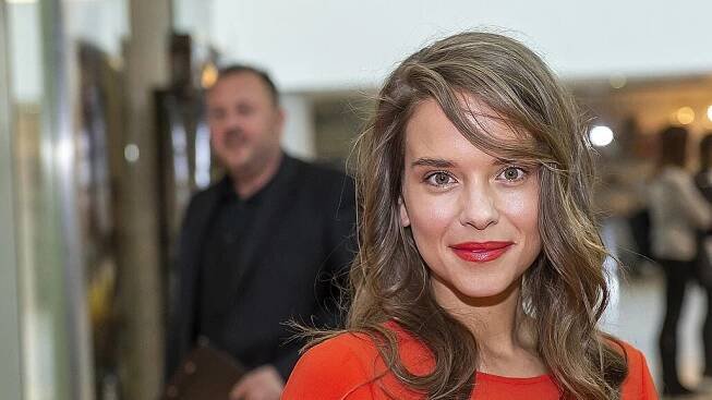 Kristína Svarinská na premiéře filmu Teroristka v Bratislavě