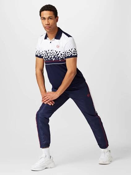 Sergio Tacchini Normální Sportovní kalhoty 'DISPERSA' – modrá