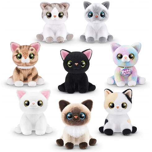 Sada ZURU Pets Alive Smitten Kittens Alli kočka plyšová interaktivní Značka Pets Alive
