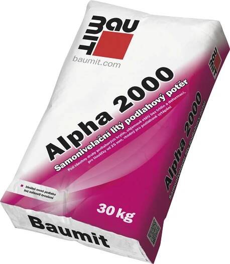 Potěr samonivelační Baumit Alpha 2000 30 kg