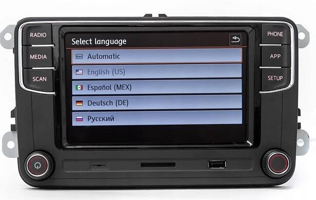 Rádio VW RCD360 RCD330 bezprzewodowy AndroidAuto CarPlay MirrorLink z OPS Váha výrobku včetně jednotkového obalu 1.95 kg