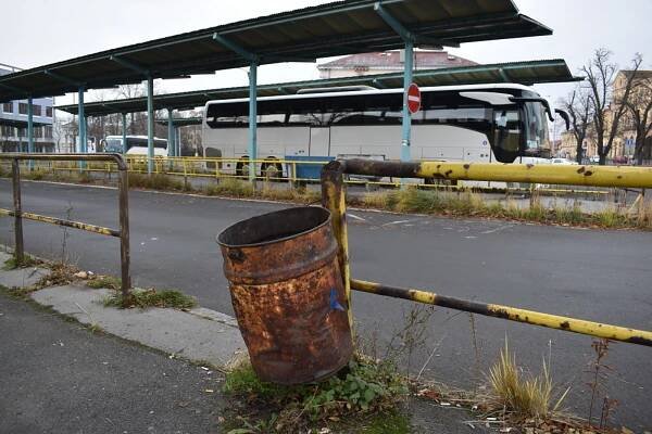 Bývalé autobusové nádraží v Teplicích.