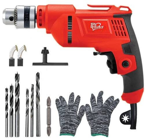 HPD Shakti 10MM Drill 500W with Reverse/Forward & Speed Control | Heavy Duty Full Copper Electric Drill Machine for Wood, Metal, Plastic, Screws - Power Tool for Home & Professional Use