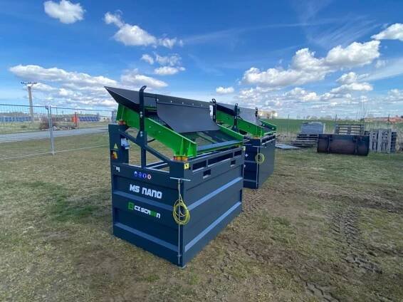 Mobilní třídička zeminy MS NANO, katrovačka pro třídění sypkých materiálů, efektivní recyklace, třídič MS NANO