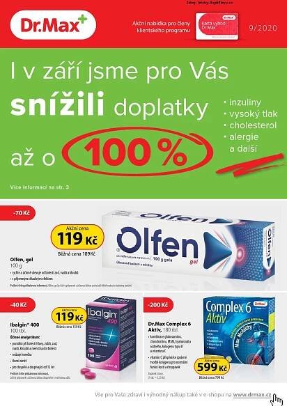 Strana 1 - leták Dr. Max (1. 9. - 30. 9. 2020)