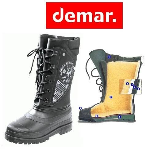 Demar Hunter Zimní Obuv s kožíškem - Zelené