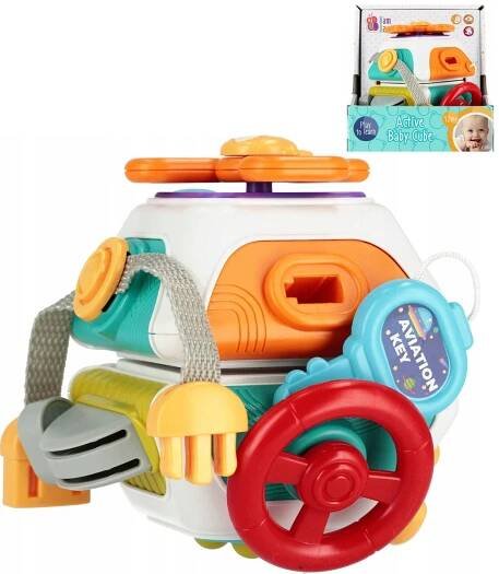 BAM BAM Baby kostka senzorická edukační s aktivitami plast
