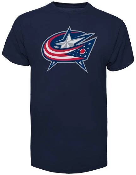Columbus Blue Jackets NHL 47 Brand Men's Navy Imprint Fan T-Shirt