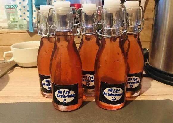 Levandulový sirup s mátou - domácí limonáda