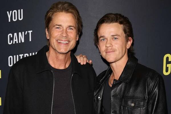 Rob Lowe and John Owen Lowe attend the Los Angeles premiere of "Grace Point"