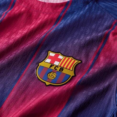 Pánský domácí zápasový fotbalový dres s krátkým rukávem Nike Dri-FIT ADV FC Barcelona 2025/26
