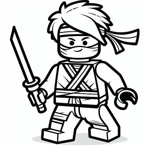 Omalovánka Ninjago strana 12