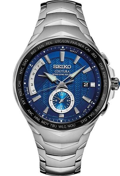 Close-up of the Seiko Coutura Solar SSG019